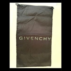 Givenchy Shoe Wallet Accessories Black Drawstring Travel Rectangular Dust Bag